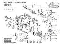 Bosch 0 603 280 742 PWS 13-125 CE Universal Angle Grinder 240 V / GB Spare Parts PWS13-125CE